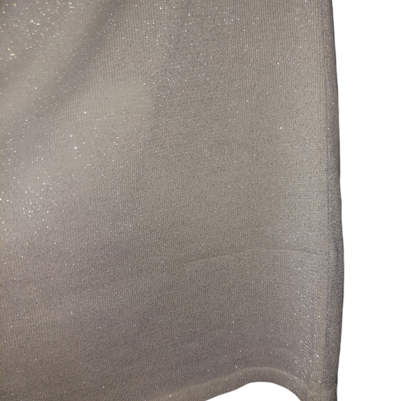💕 BCBG MAXAZRIA "INYA"  MINI FITTED ONE SHOULDER  DRESS-SILVER SPARKLE NWT- M - Picture 10 of 10
